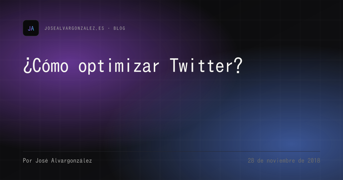 ¿Cómo optimizar Twitter?