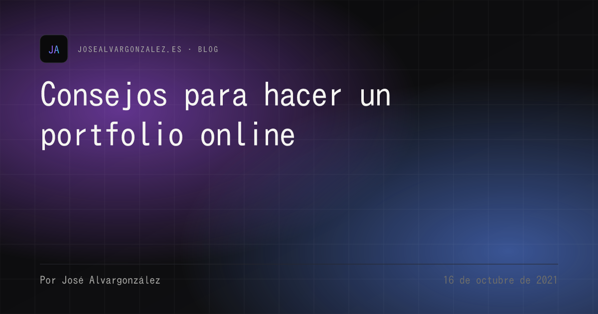Consejos para hacer un portfolio online