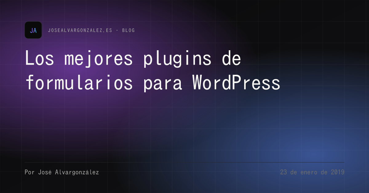 Los mejores plugins de formularios para WordPress